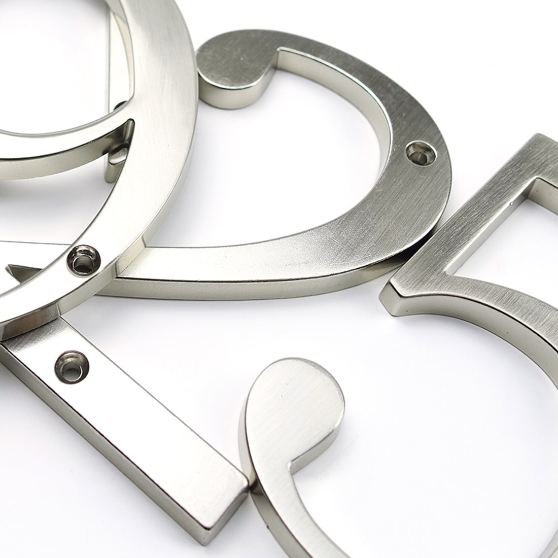 4 Inch (10 cm) House Number,Silver Zinc Alloy