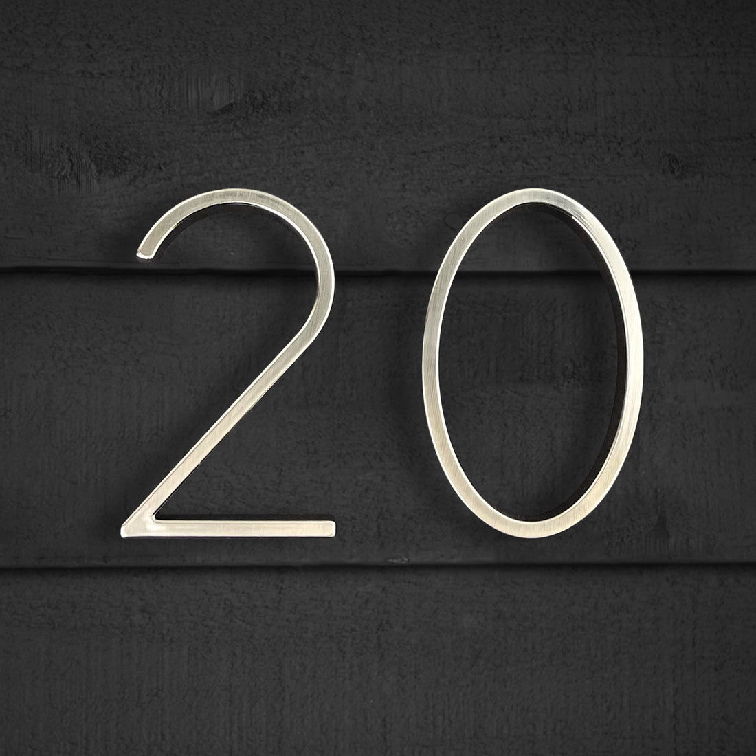 5 Inch (12 cm) House Number,Silver Zinc Alloy