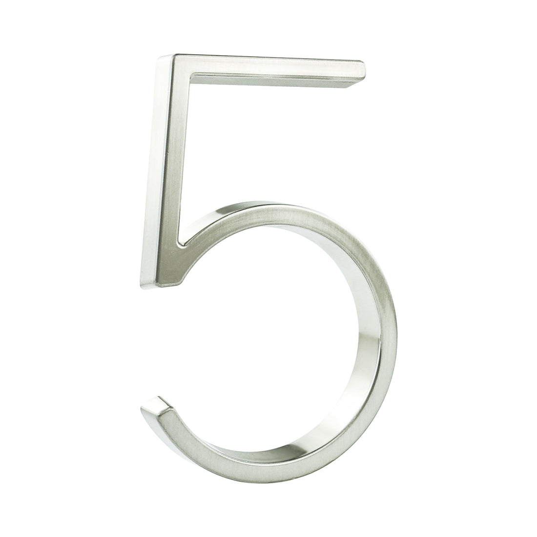 5 Inch (12 cm) House Number,Silver Zinc Alloy