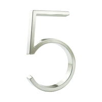 5 Inch (12 cm) House Number,Silver Zinc Alloy