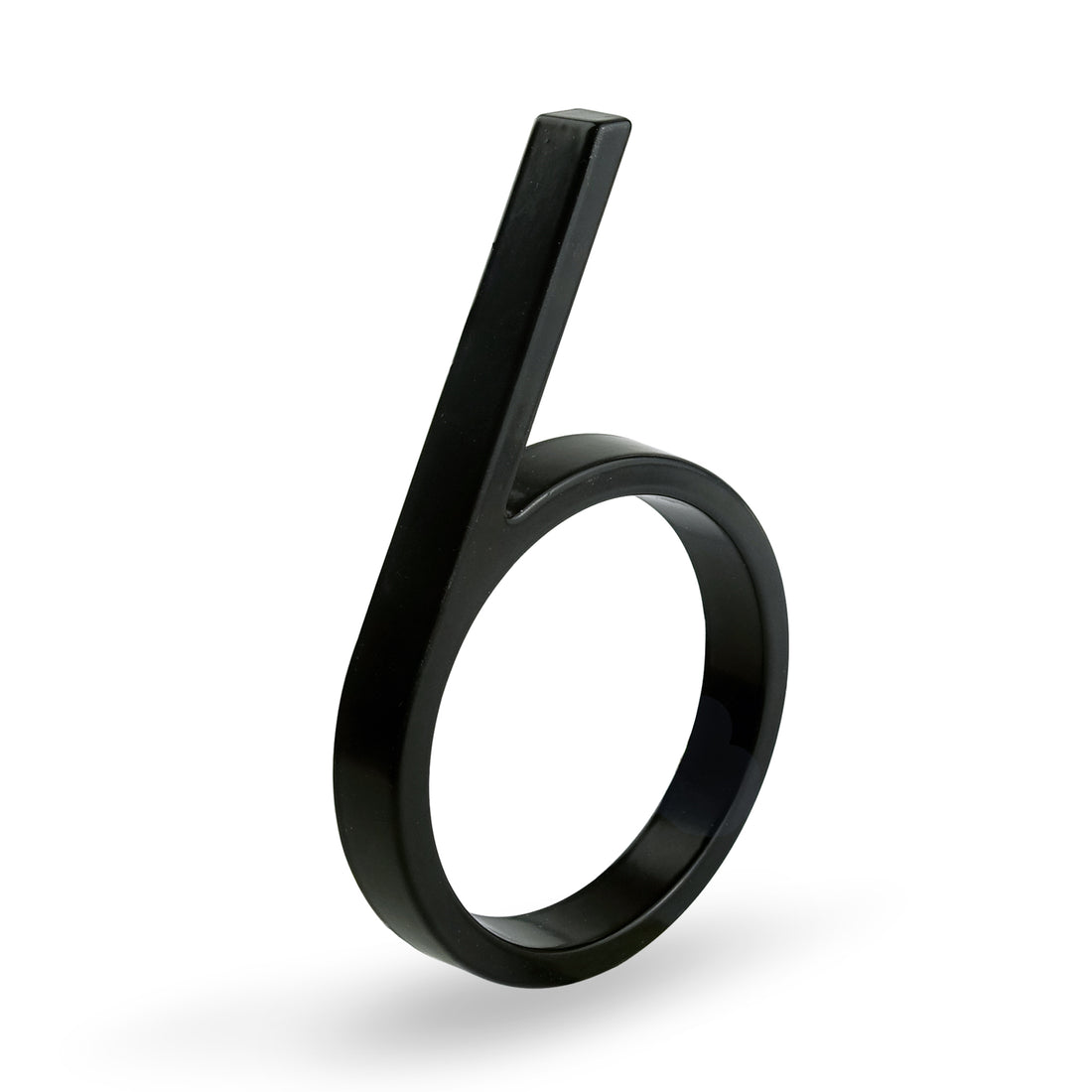 5 Inch (12 cm)  House Number, Black Zinc Alloy