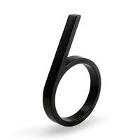 5 Inch (12 cm)  House Number, Black Zinc Alloy