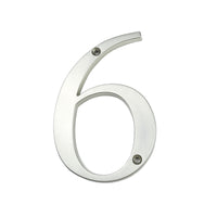 4 Inch (10 cm) House Number,Silver Zinc Alloy