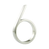 5 Inch (12 cm) House Number,Silver Zinc Alloy