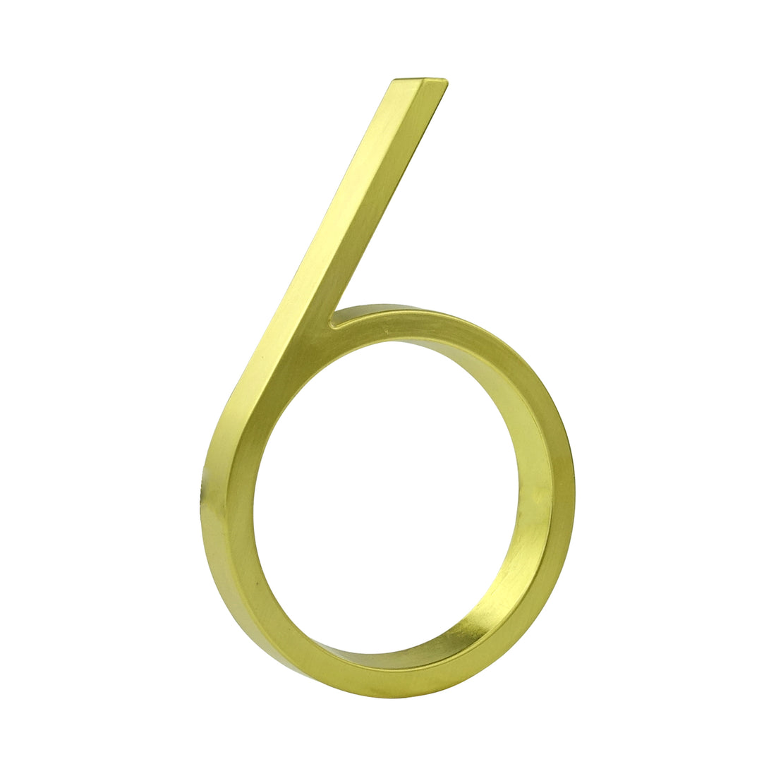 5 Inch (12 cm) House Number, Gloden Zinc Alloy