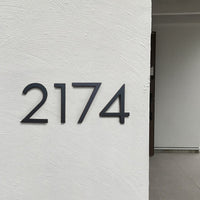 6 Inch (15 cm) House Number, Black Aluminium Alloy