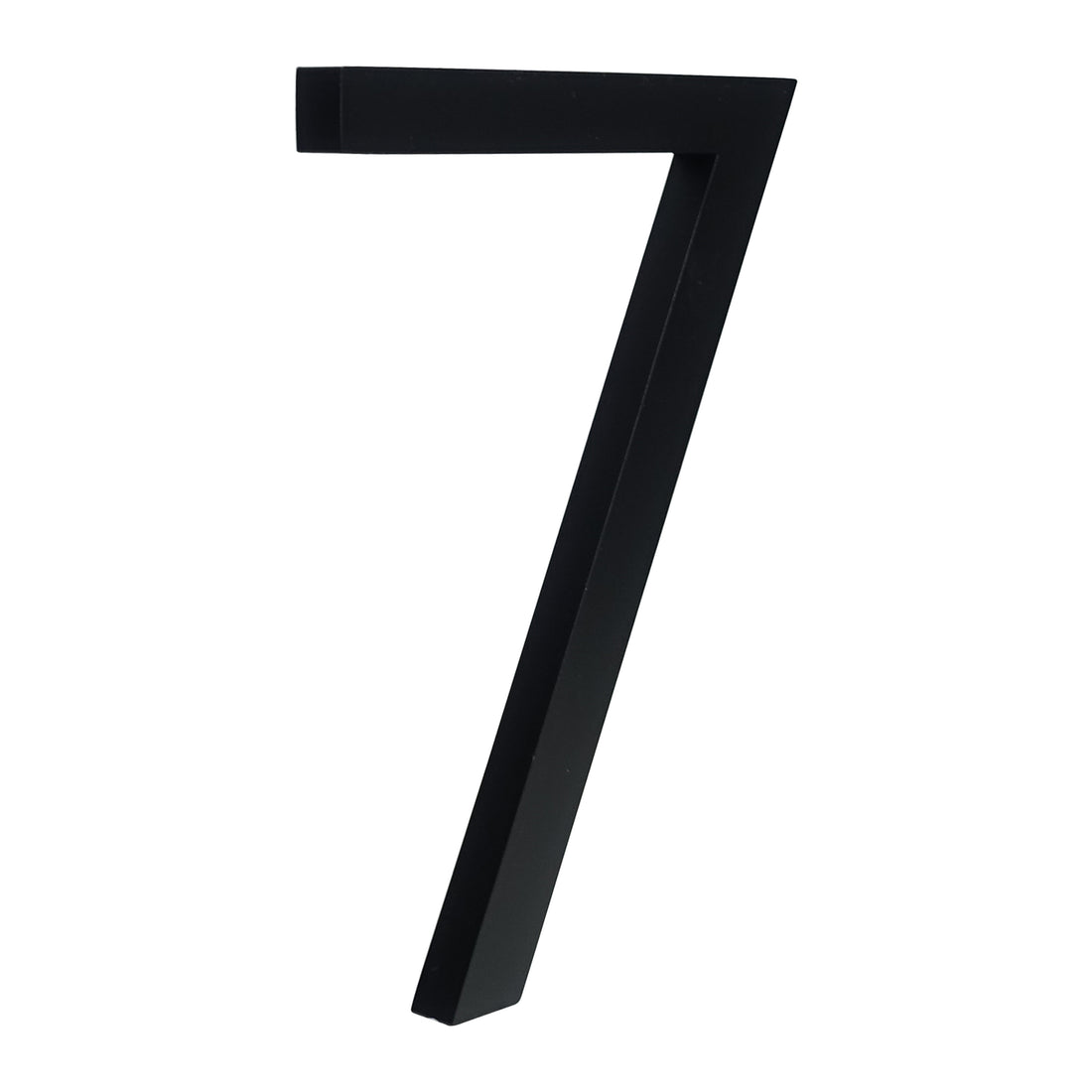 6 Inch (15 cm) House Number, Black Aluminium Alloy