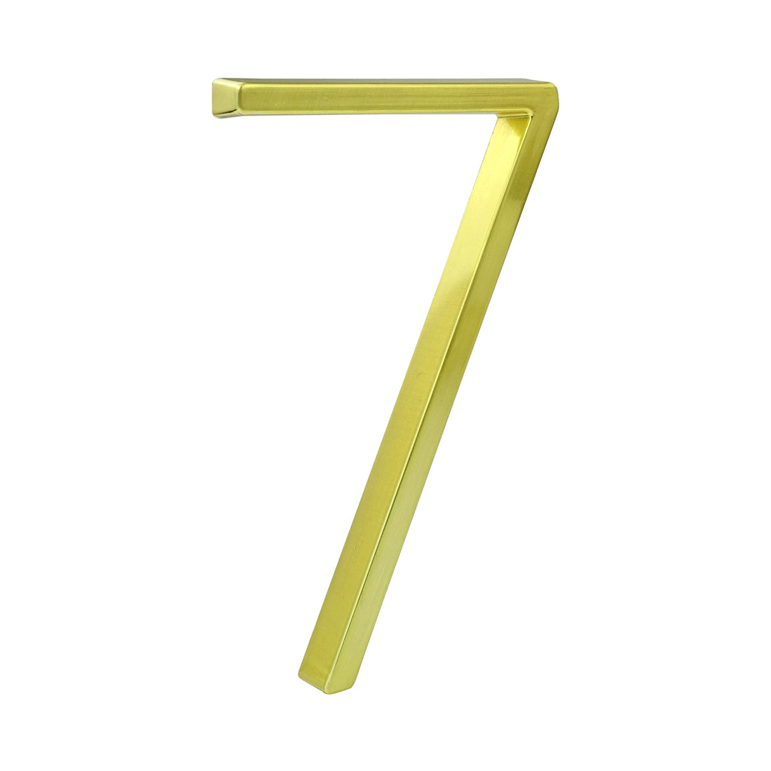 5 Inch (12 cm) House Number, Gloden Zinc Alloy