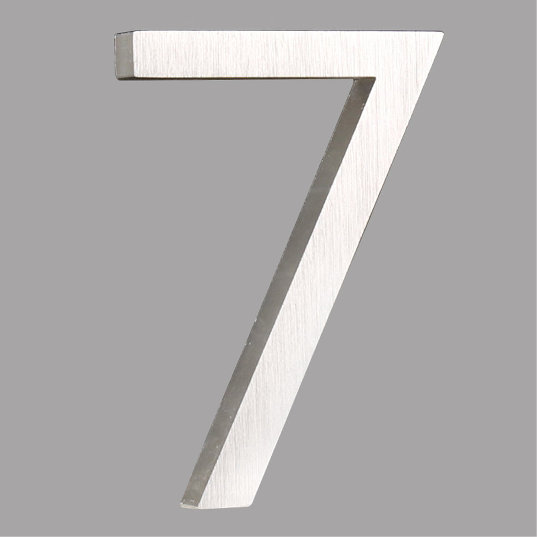 6 inch (15cm) House Number, Silver Aluminium Alloy