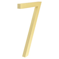 6 Inch (15 cm) House Number, Golden Aluminium Alloy