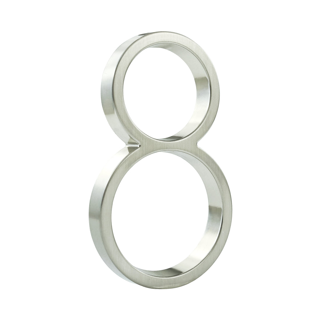 5 Inch (12 cm) House Number,Silver Zinc Alloy