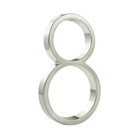 5 Inch (12 cm) House Number,Silver Zinc Alloy