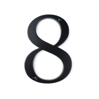 4 Inch (10 cm) House Number,Black Zinc Alloy