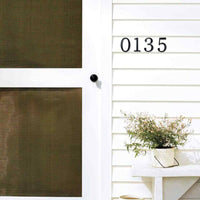 4 Inch (10 cm) House Number,Black Zinc Alloy