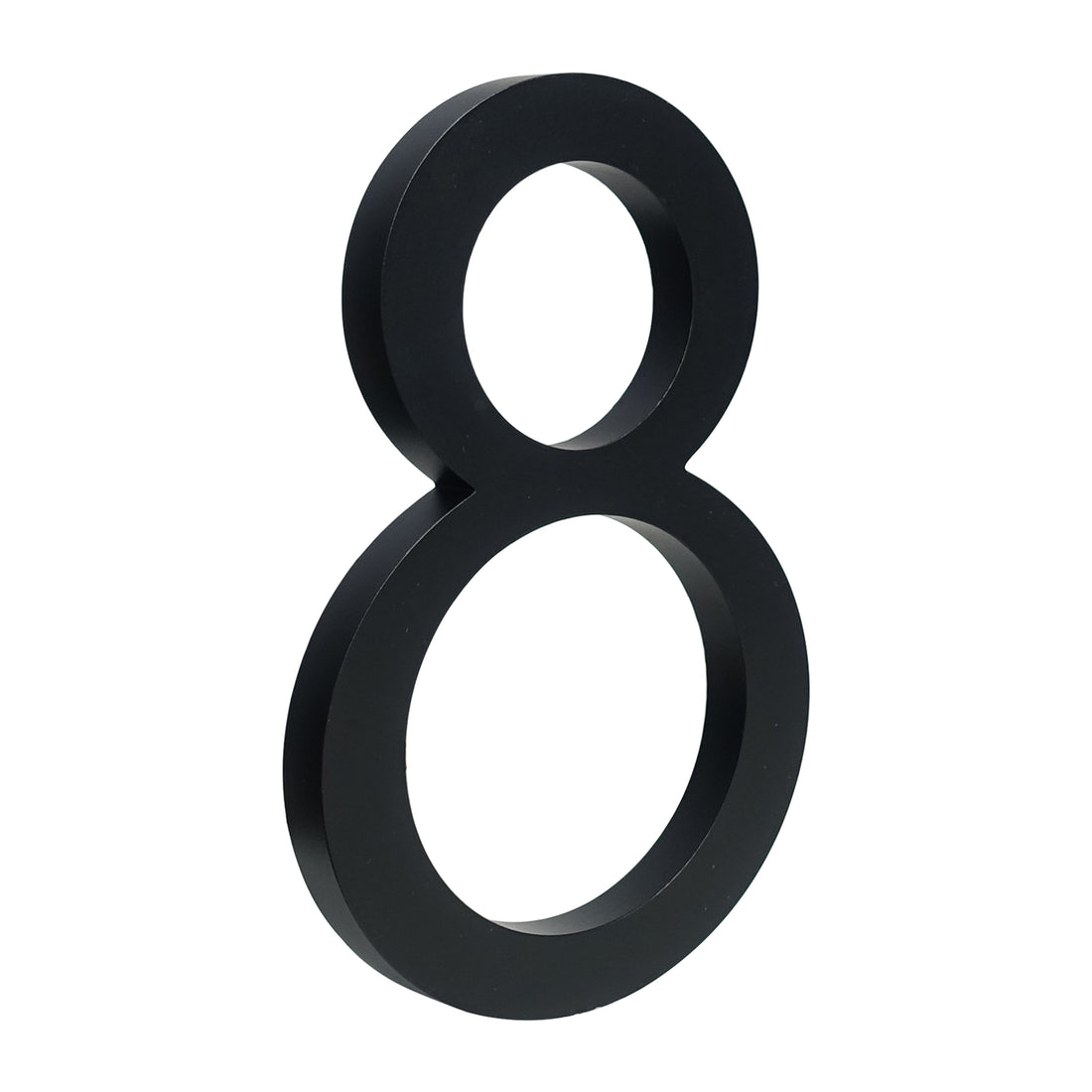 6 Inch (15 cm) House Number, Black Aluminium Alloy