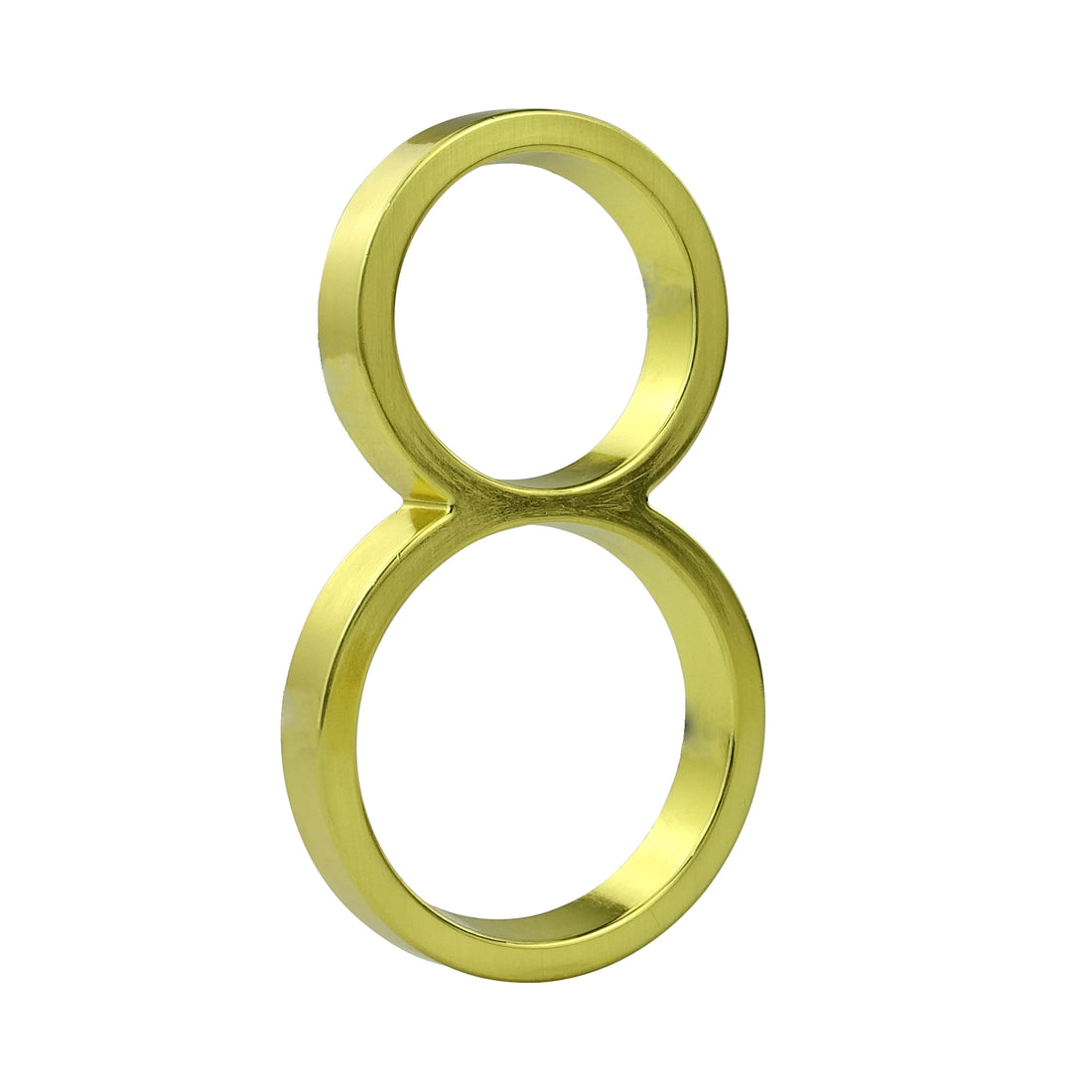 5 Inch (12 cm) House Number, Gloden Zinc Alloy