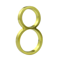 5 Inch (12 cm) House Number, Gloden Zinc Alloy