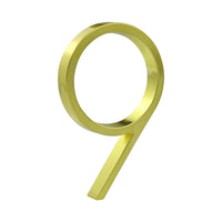 5 Inch (12 cm) House Number, Gloden Zinc Alloy