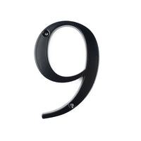 4 Inch (10 cm) House Number,Black Zinc Alloy
