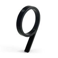 5 Inch (12 cm)  House Number, Black Zinc Alloy