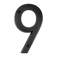 6 Inch (15 cm) House Number, Aged Bronze