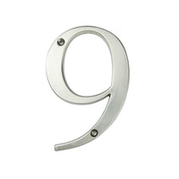 4 Inch (10 cm) House Number,Silver Zinc Alloy