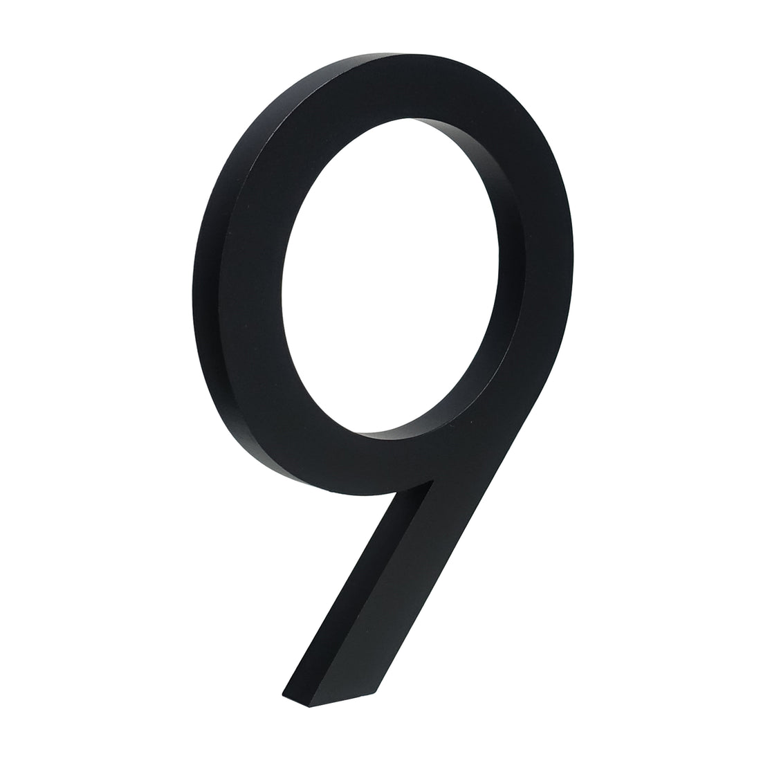 6 Inch (15 cm) House Number, Black Aluminium Alloy