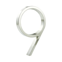 5 Inch (12 cm) House Number,Silver Zinc Alloy
