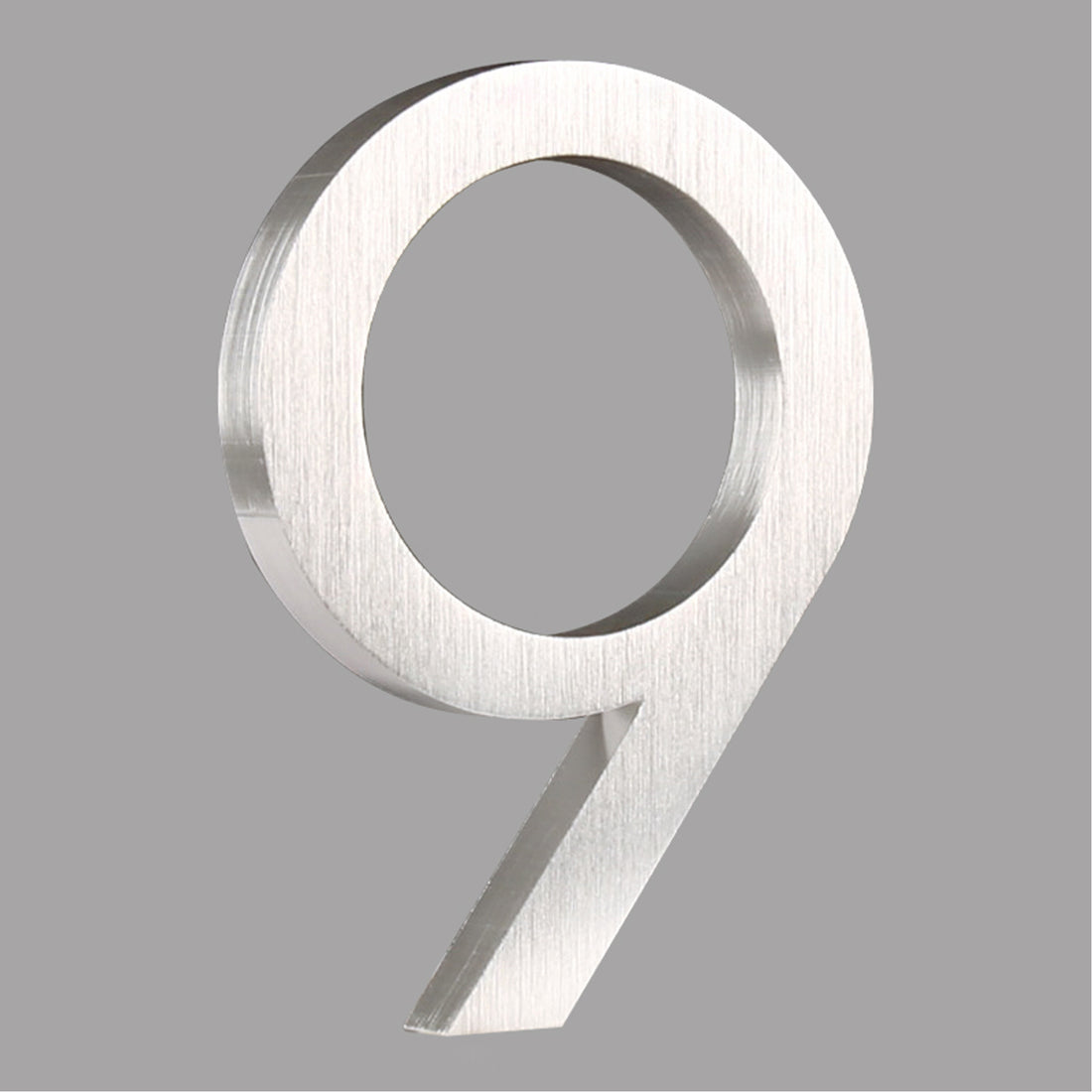 6 inch (15cm) House Number, Silver Aluminium Alloy