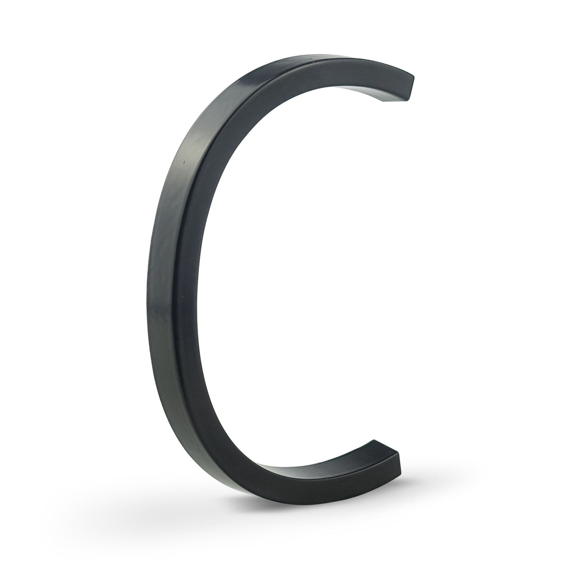 5 Inch (12 cm)  House Number, Black Zinc Alloy