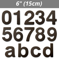 15/20/30cm House Number, Black 304 Stainless Steel