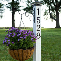 4 Inch (10 cm) House Number,Black Zinc Alloy
