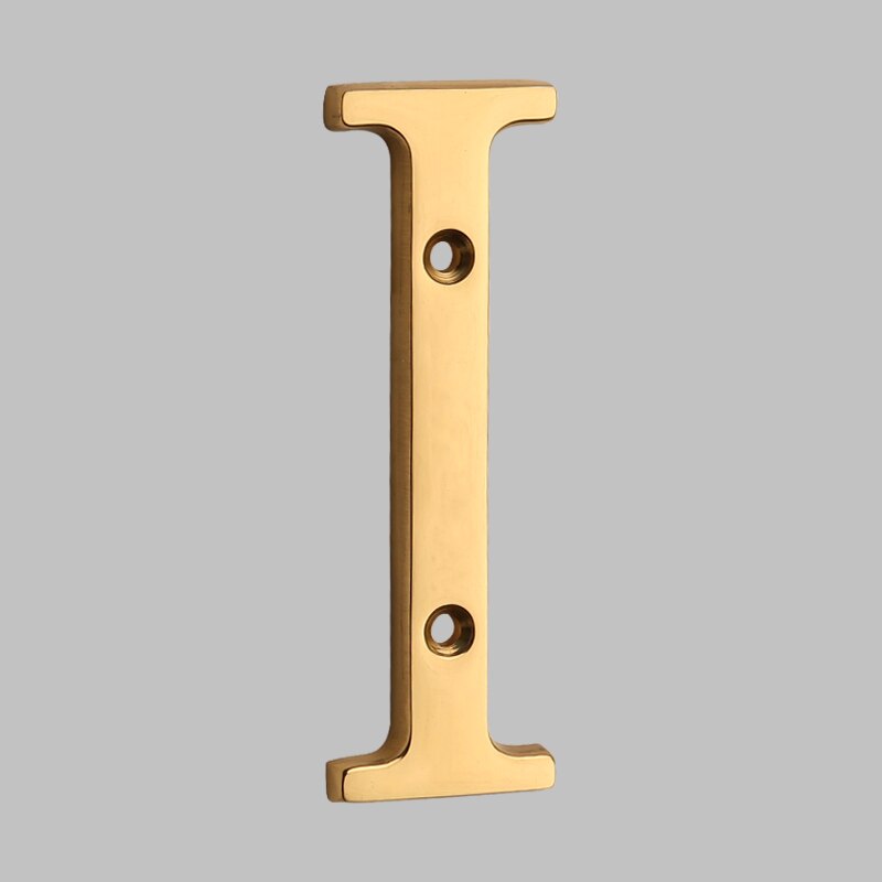 4 Inch (10 cm) Letters House Number, Solid Brass