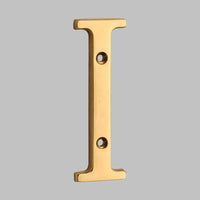 4 Inch (10 cm) Letters House Number, Solid Brass