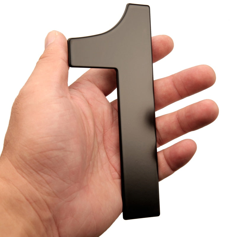15/20/30cm House Number, Black 304 Stainless Steel