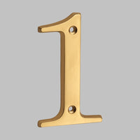 4 Inch (10 cm) Letters House Number, Solid Brass