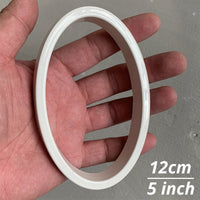 5 Inch (12.5 cm) House Number, White Aluminum Alloy