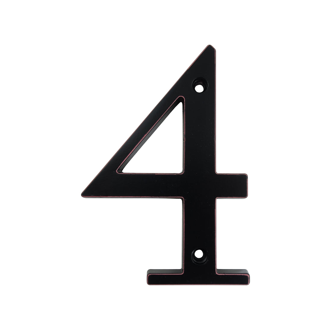 4 Inch (10 cm) House Number,Black Zinc Alloy