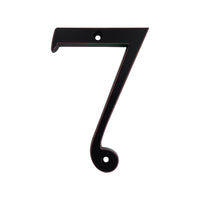 4 Inch (10 cm) House Number,Black Zinc Alloy