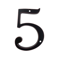 4 Inch (10 cm) House Number,Black Zinc Alloy