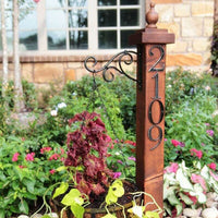 4 Inch (10 cm) House Number,Black Zinc Alloy