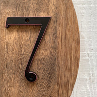 4 Inch (10 cm) House Number,Black Zinc Alloy