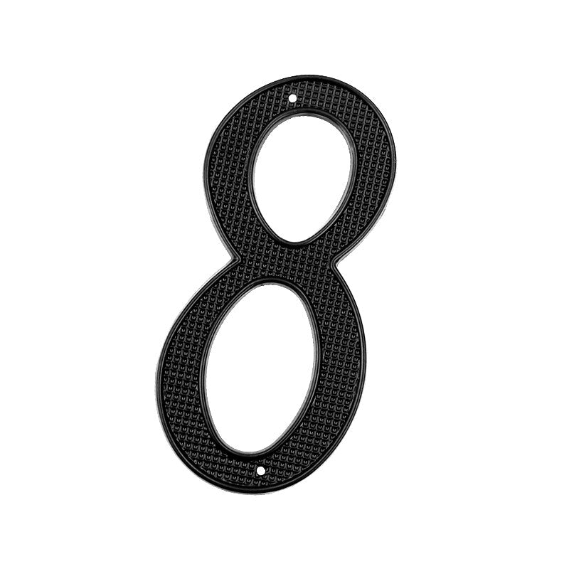 4 Inch (10 cm)  House Number,Black Zinc Alloy