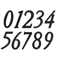 4 Inch (10 cm)  House Number,Black Zinc Alloy