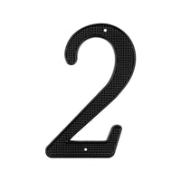 4 Inch (10 cm)  House Number,Black Zinc Alloy