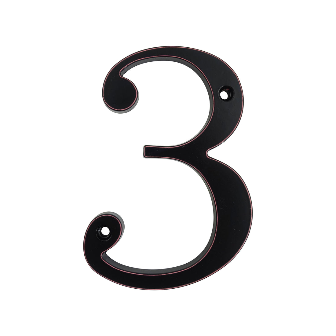 4 Inch (10 cm) House Number,Black Zinc Alloy