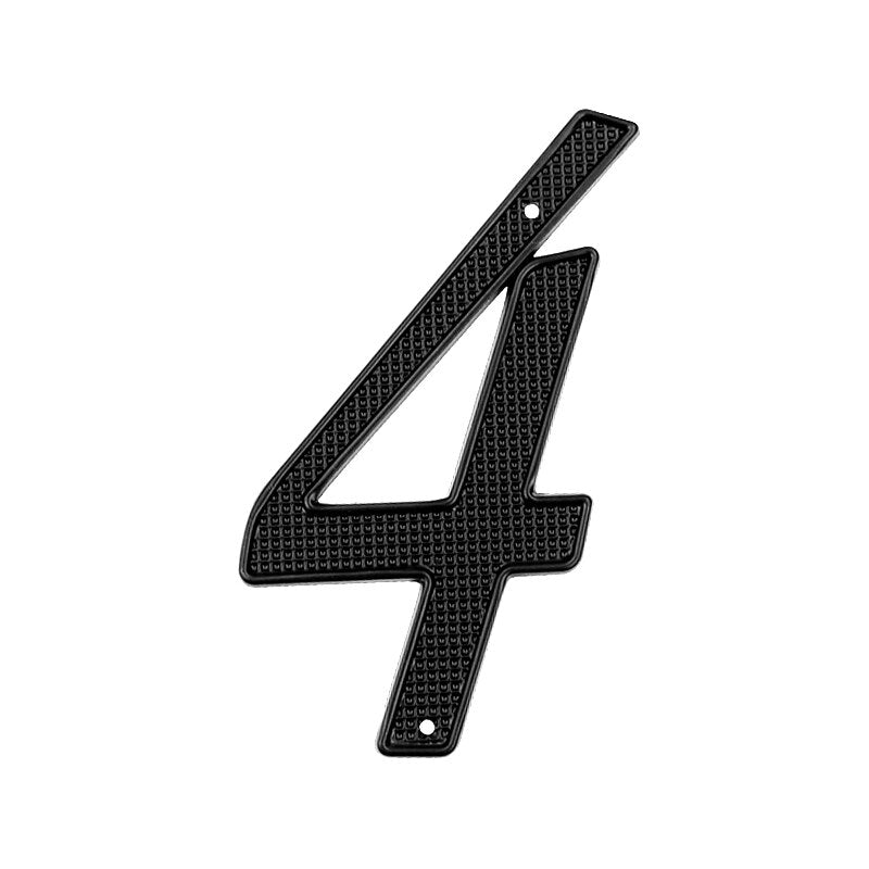 4 Inch (10 cm)  House Number,Black Zinc Alloy