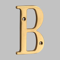 4 Inch (10 cm) Letters House Number, Solid Brass