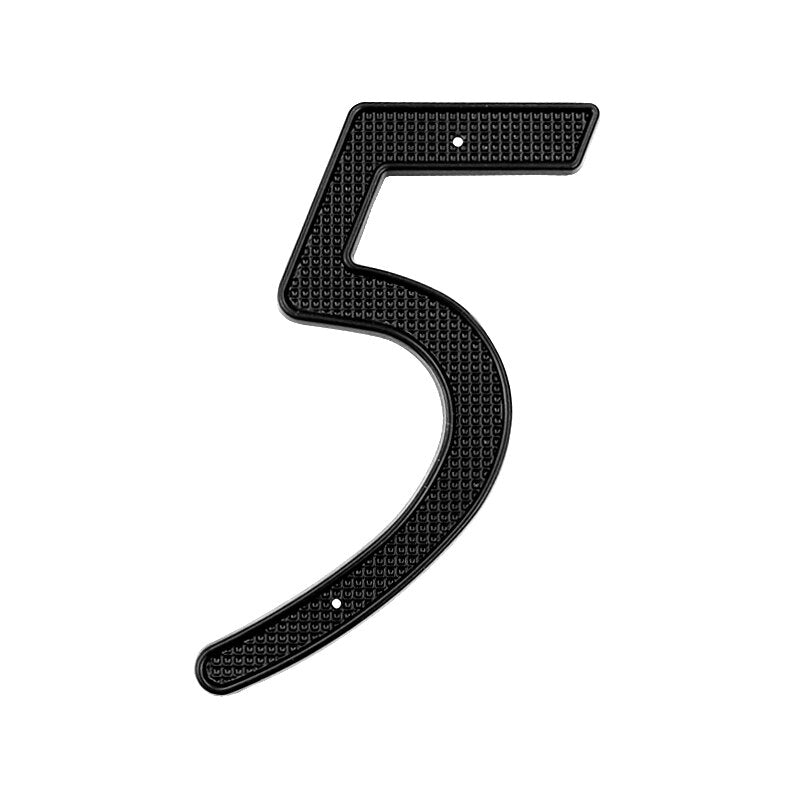4 Inch (10 cm)  House Number,Black Zinc Alloy