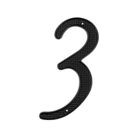 4 Inch (10 cm)  House Number,Black Zinc Alloy